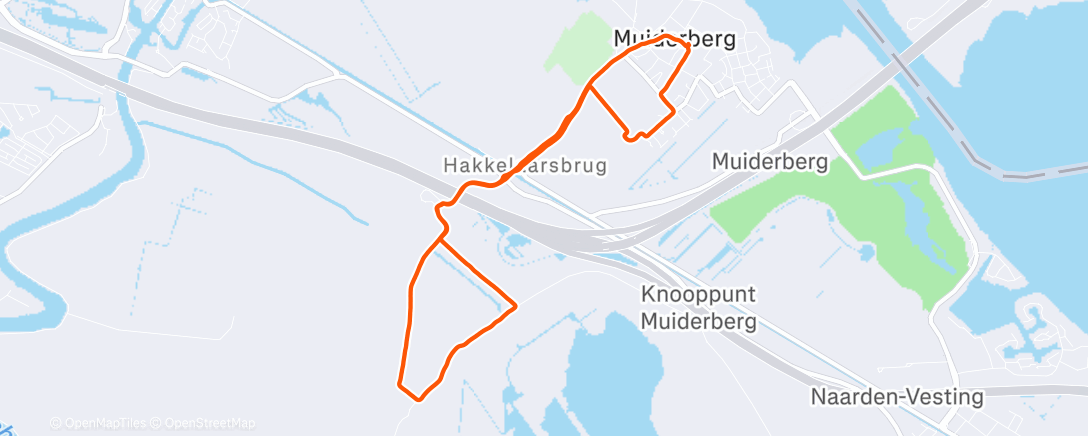 Map of the activity, Ochtendwandeling