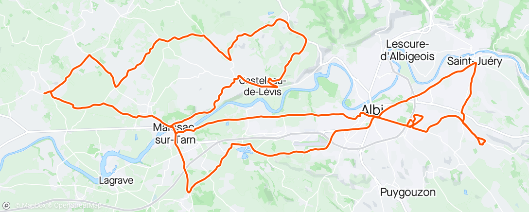 Mapa da atividade, Sortie vélo le matin  # 13 #