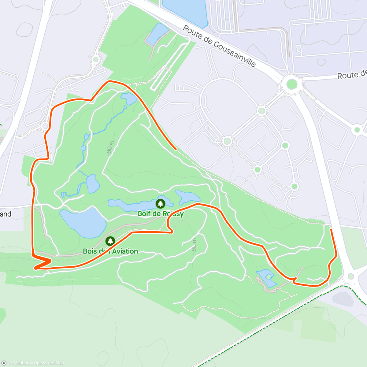 活动地图，Evening Run 11 × 200m en côte 🌤