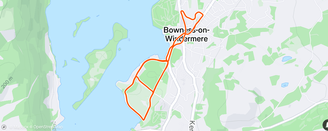 Map of the activity, Lake District