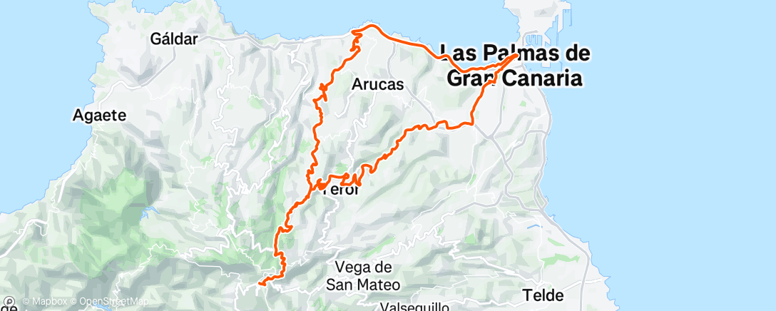 Map of the activity, Bicicleta por la mañana