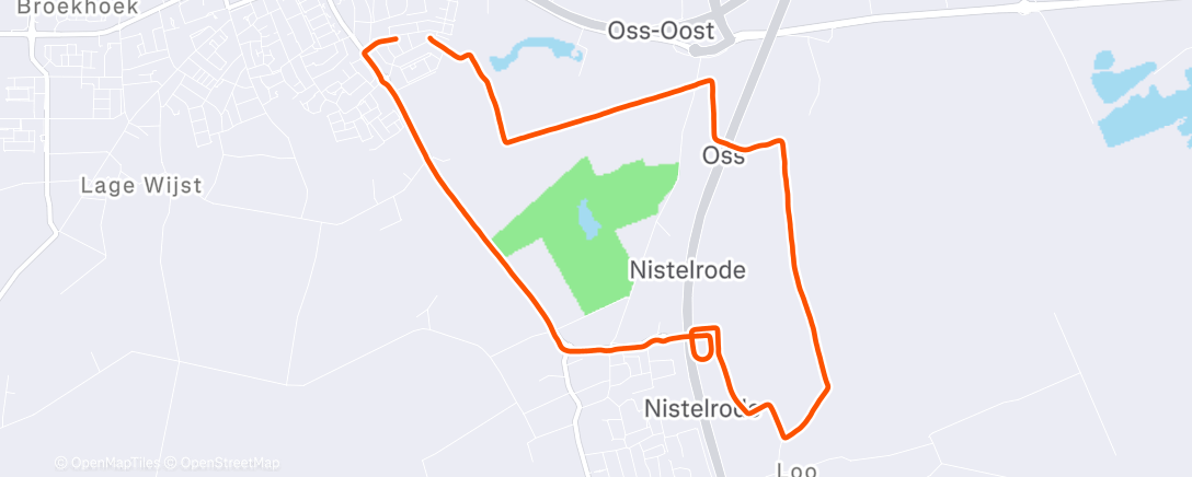 Map of the activity, Trenara Duurloop + strides