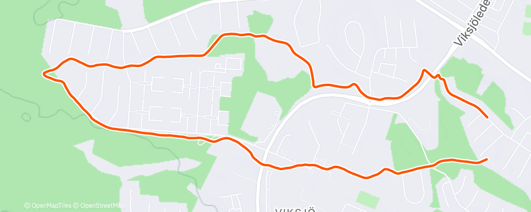 Map of the activity, Lunch Run