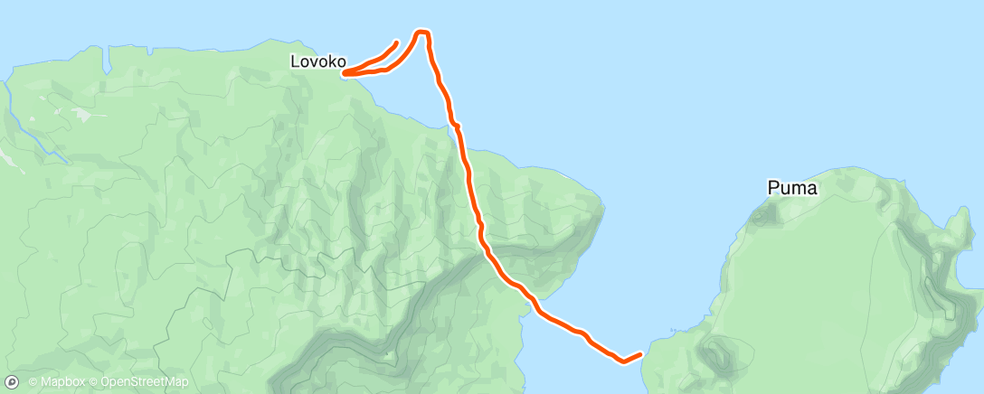 Map of the activity, Zwift - heat