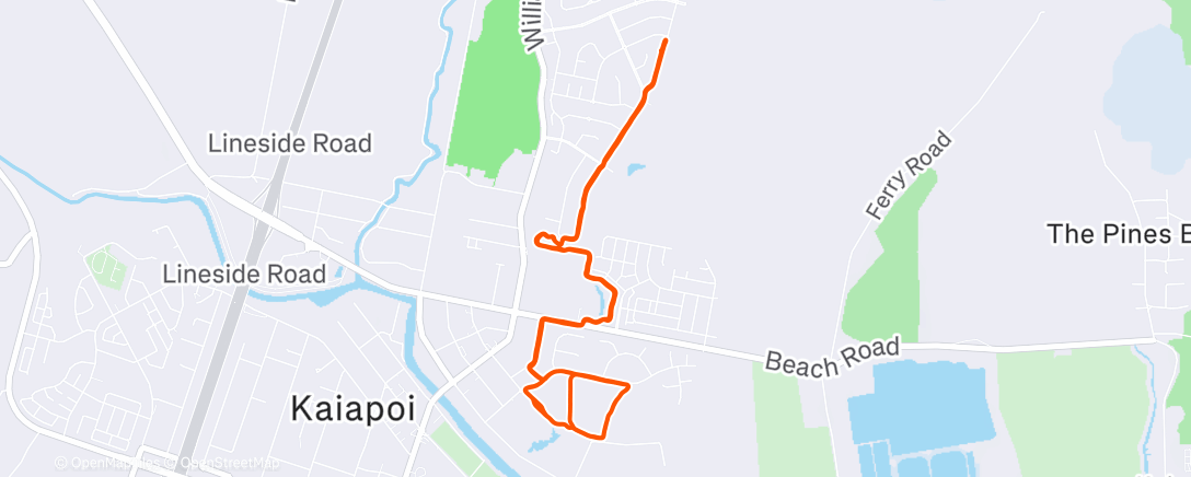 Map of the activity, 3x8m