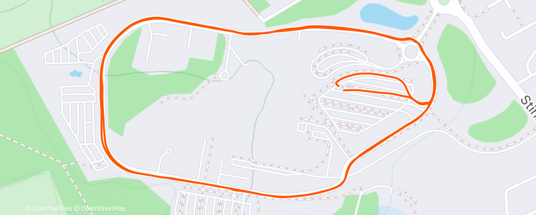 Map of the activity, Evening Run