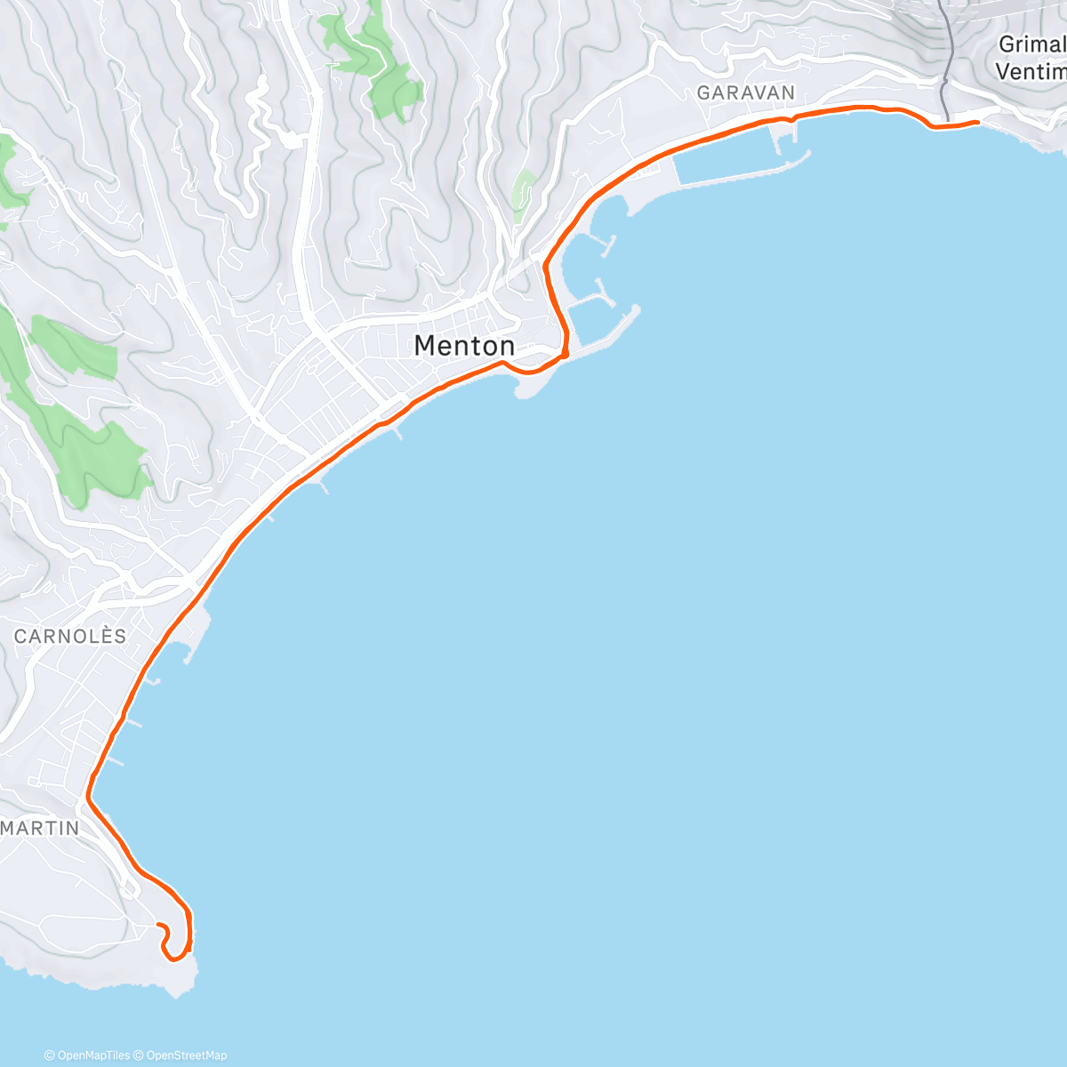 Карта физической активности (Eau du Menton 🍋)