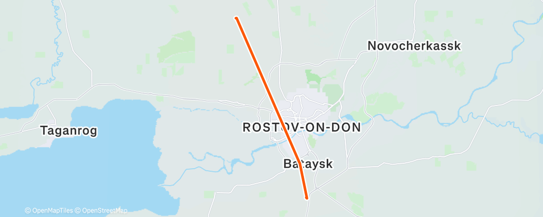 Map of the activity, Вечерний забег