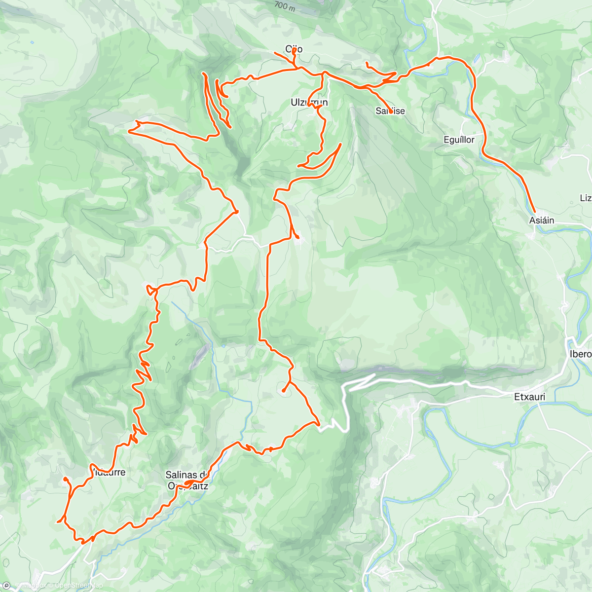 Map of the activity, Navarra pueblo a Pueblo | Nafarroa herriz herri | etapa 14 | pirenaica•com