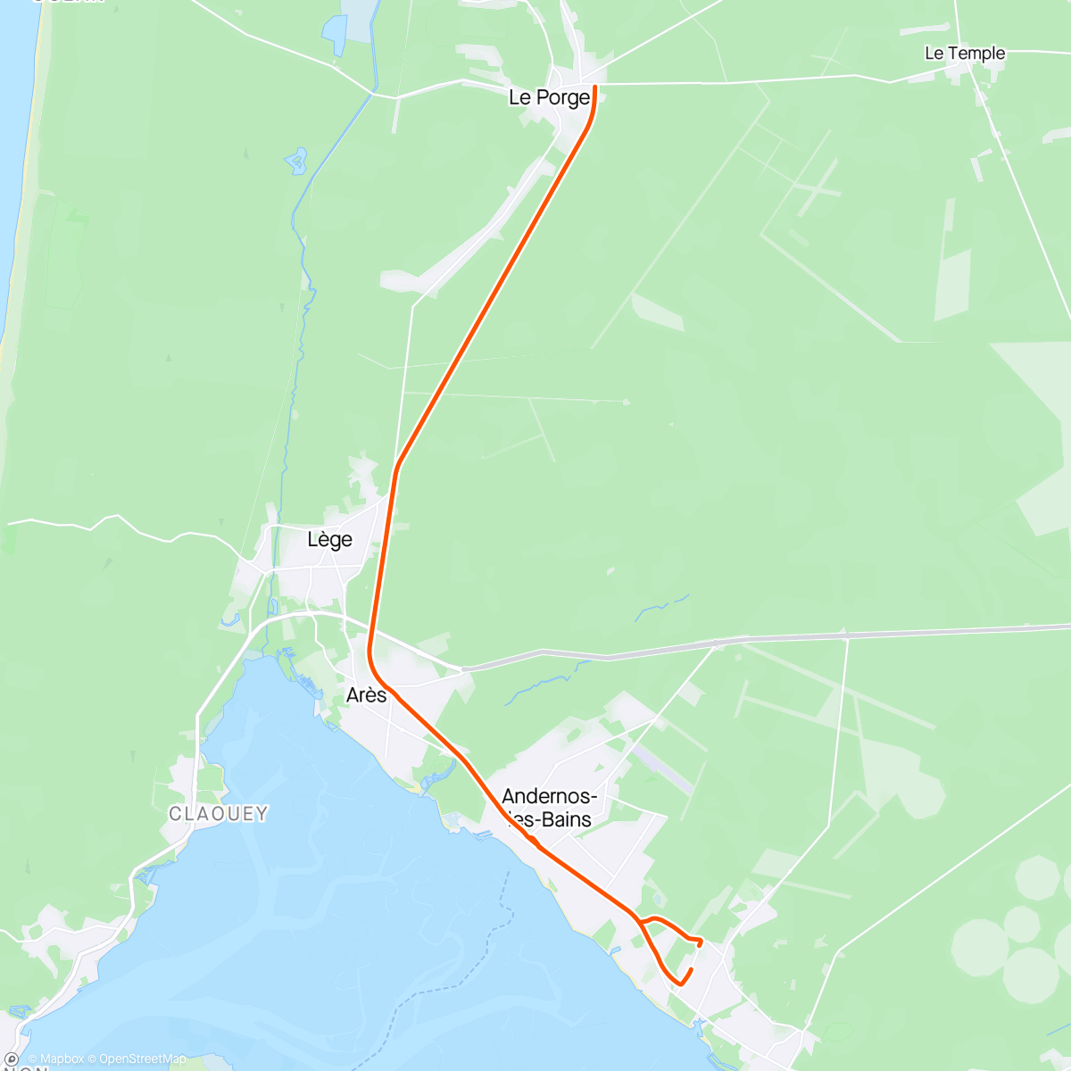 Map of the activity, Petite sortie vélo route solo ☀️🌬🌬🌬