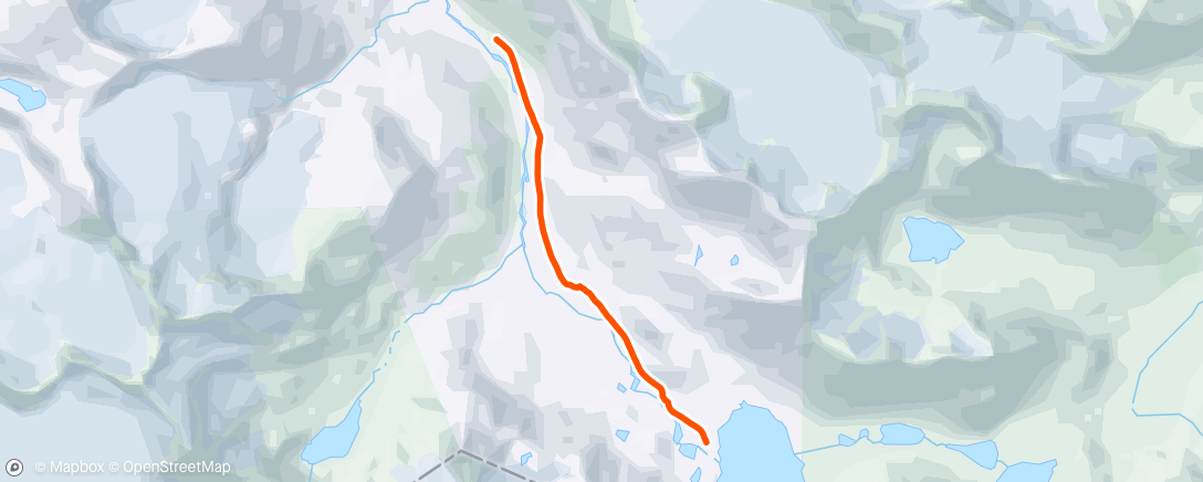 Map of the activity, Inn til Leirvassbu