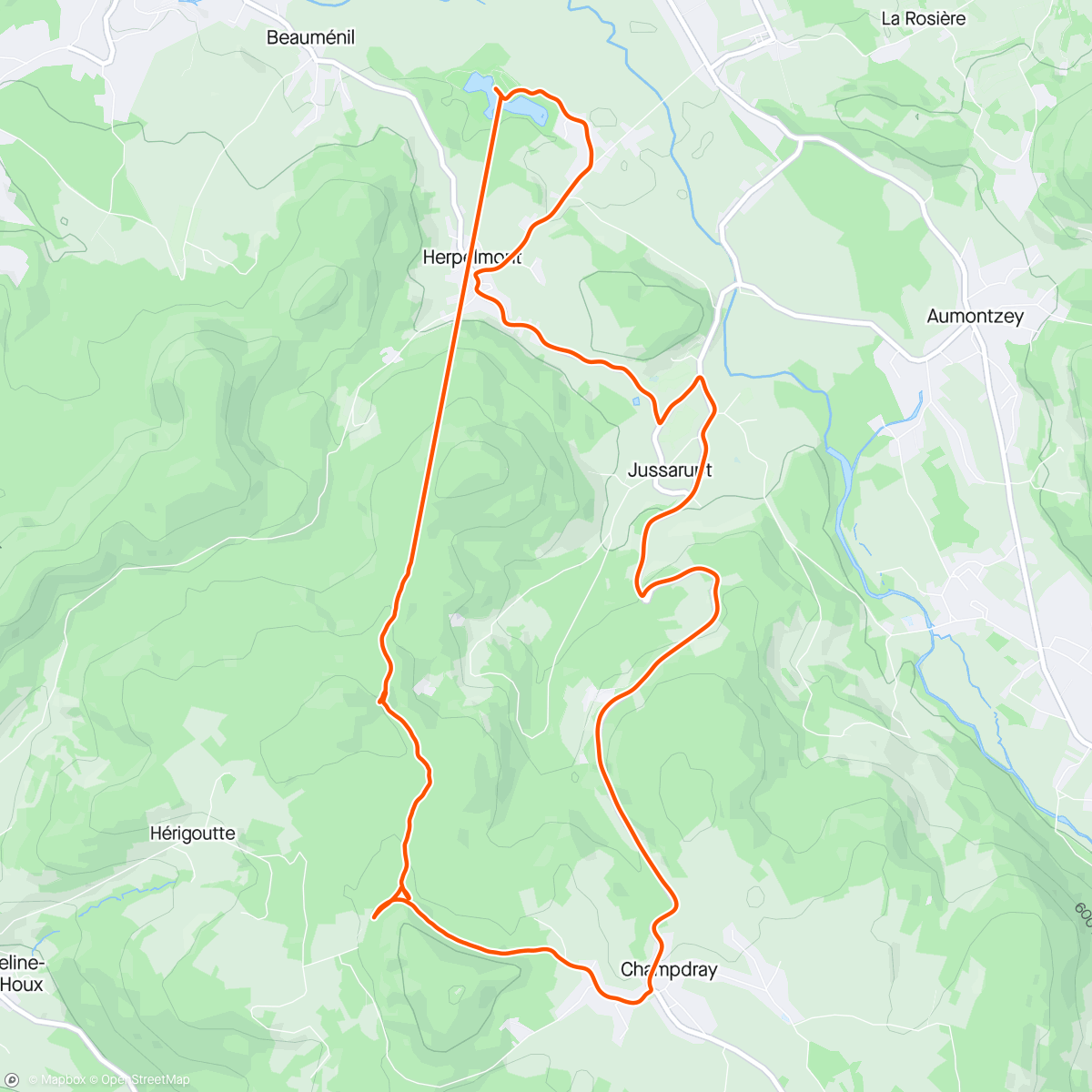 Map of the activity, Op zoek naar de top van Le Spiémont