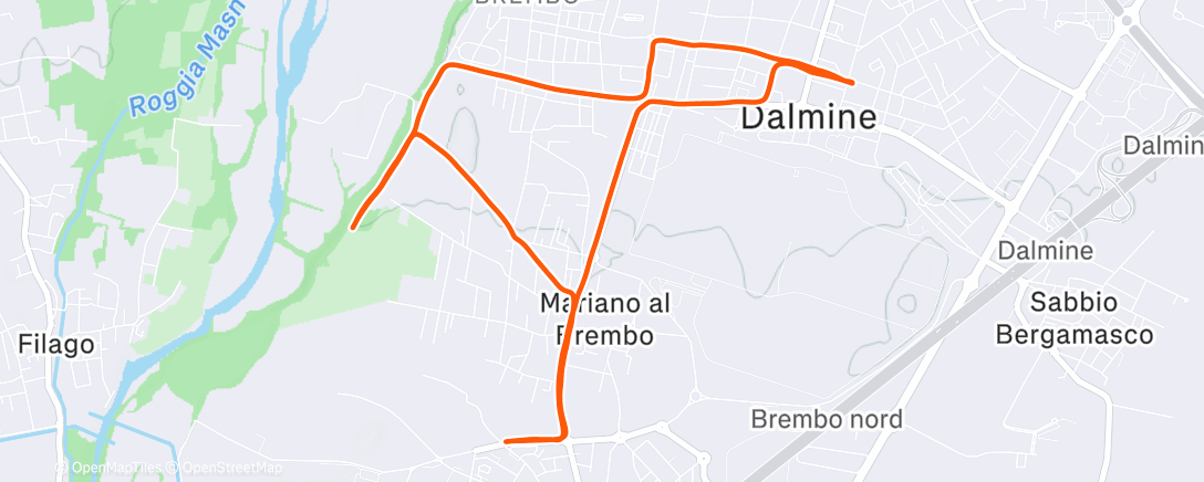 Map of the activity, 18/12/2025, first run after 🤒