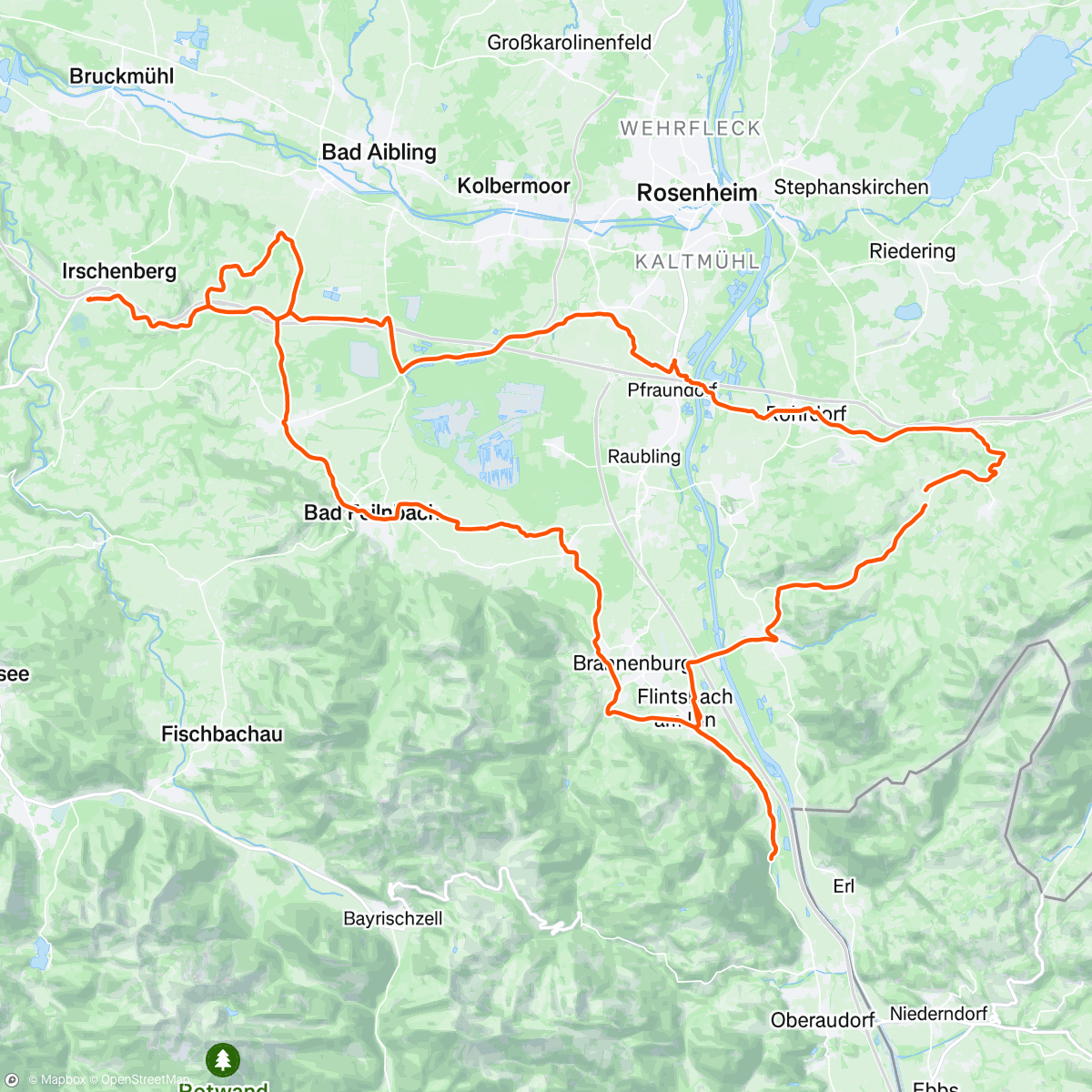 Map of the activity, NUR NOCH 74 TAGE BIS ZUM SHADES OF SPEED CYCLING FESTIVAL