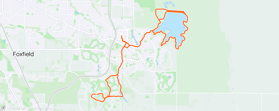 Map of the activity, Hilltop group ride