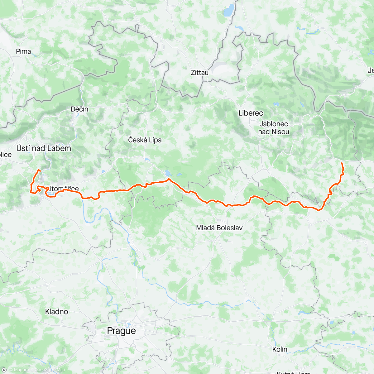 Map of the activity, Lovoš