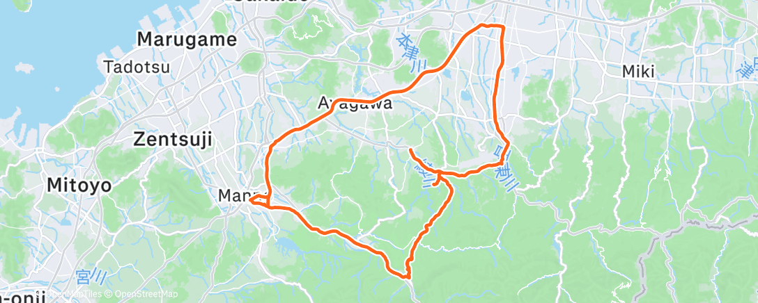 Map of the activity, Morning Ride