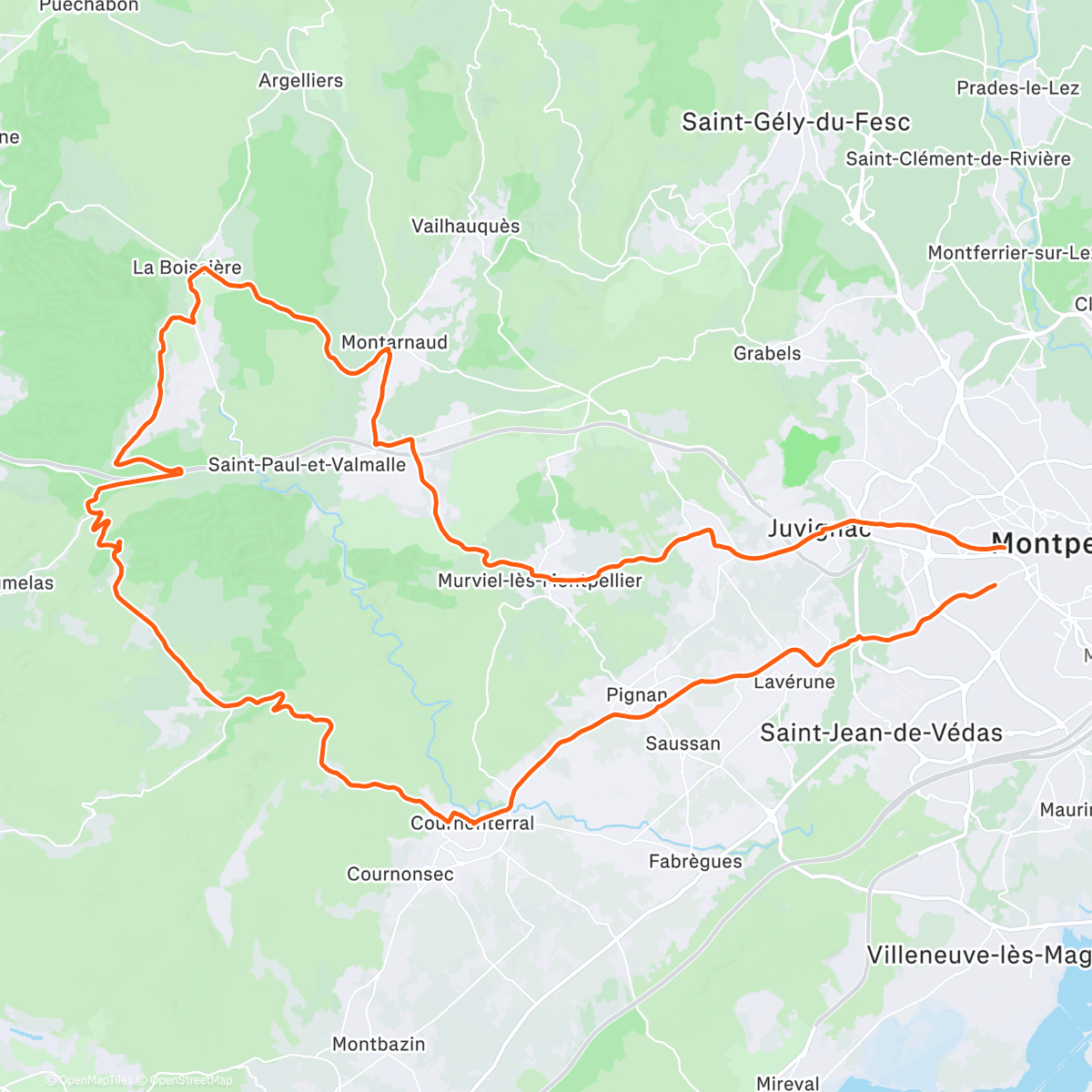 Карта физической активности (Across Garrigue🤩)