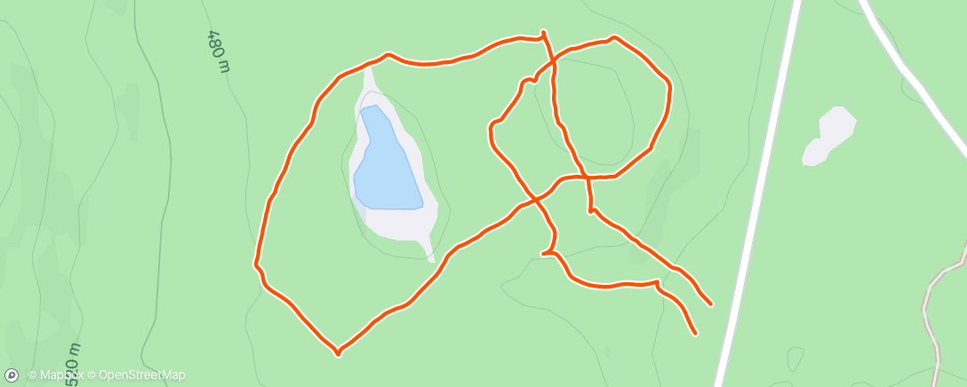 Map of the activity, Morning Run