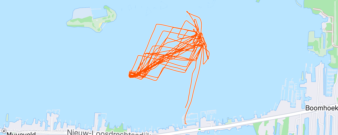 Map of the activity, Afternoon Sail