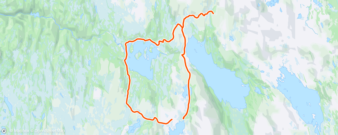 Map of the activity, Tynnski med Rikke og Harald