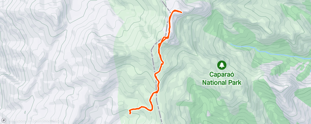 Mapa de la actividad (Pico da Bandeira - ES)