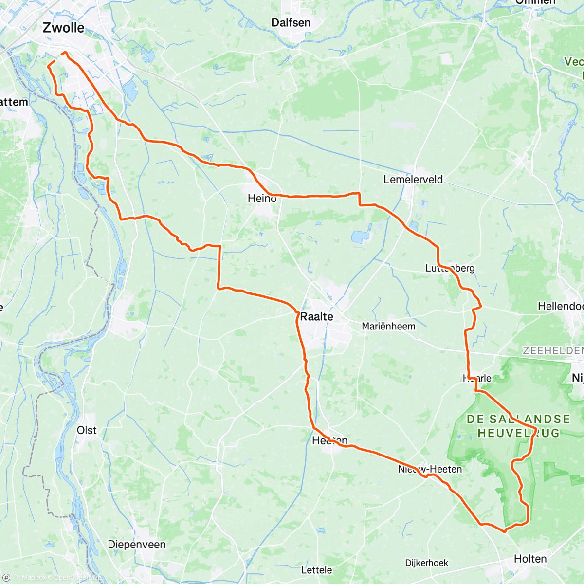 Map of the activity, Long time no see Holterberg