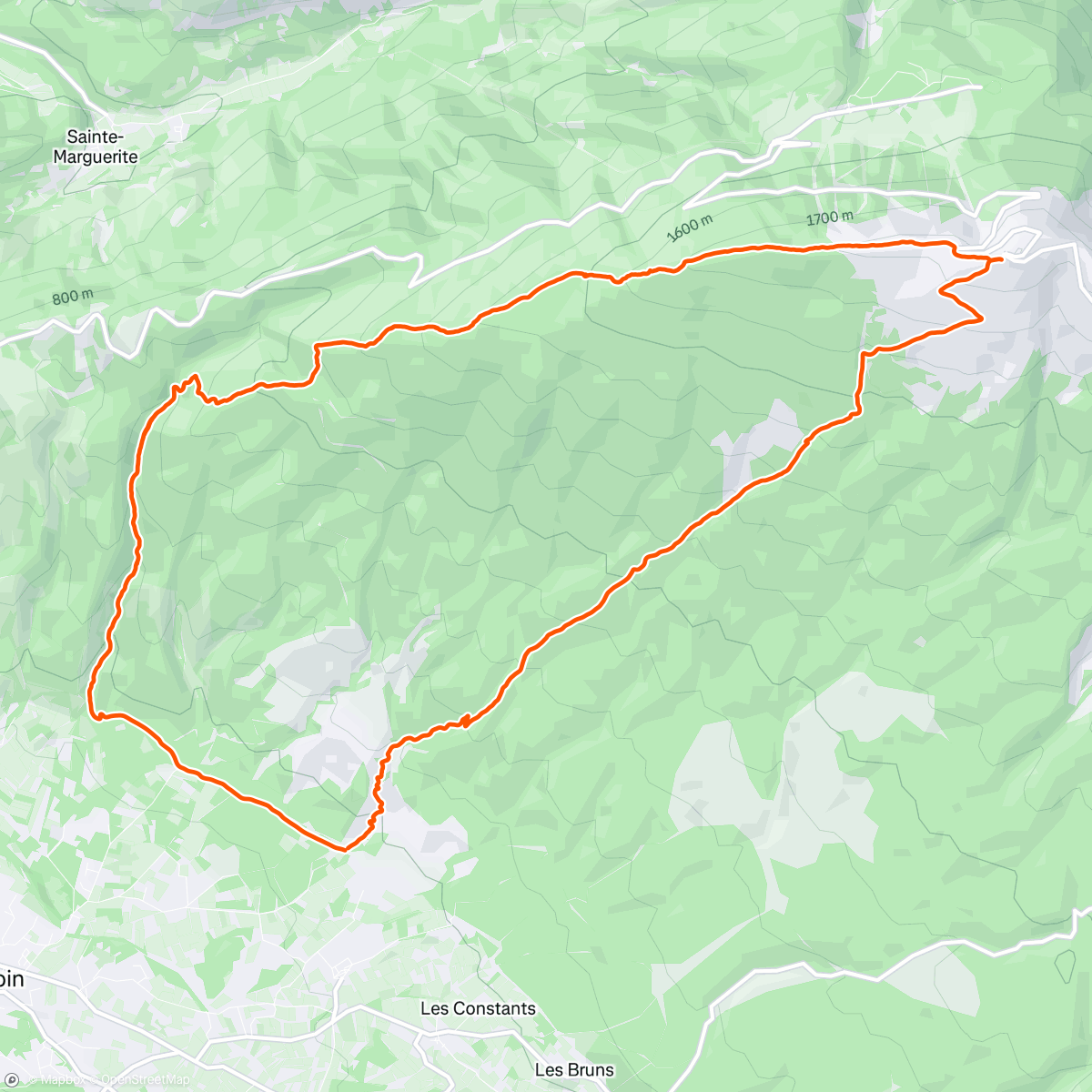 Map of the activity, Ventouuuuux 😍 • Rando’course ☀️ • 🦵🩹 🤧 • J-90 5️⃣0️⃣5️⃣0️⃣⛰️