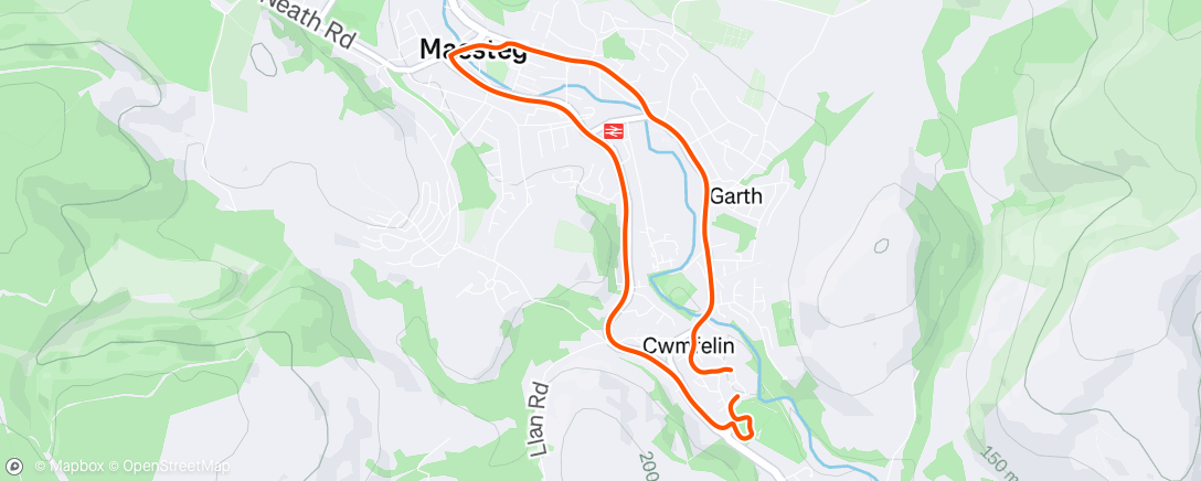 Карта физической активности (Lunch Run)