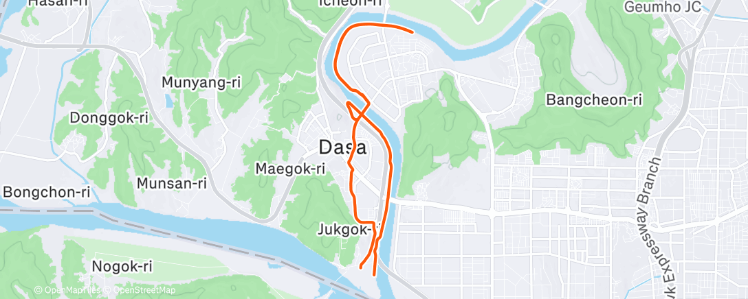 Map of the activity, Morning Ride