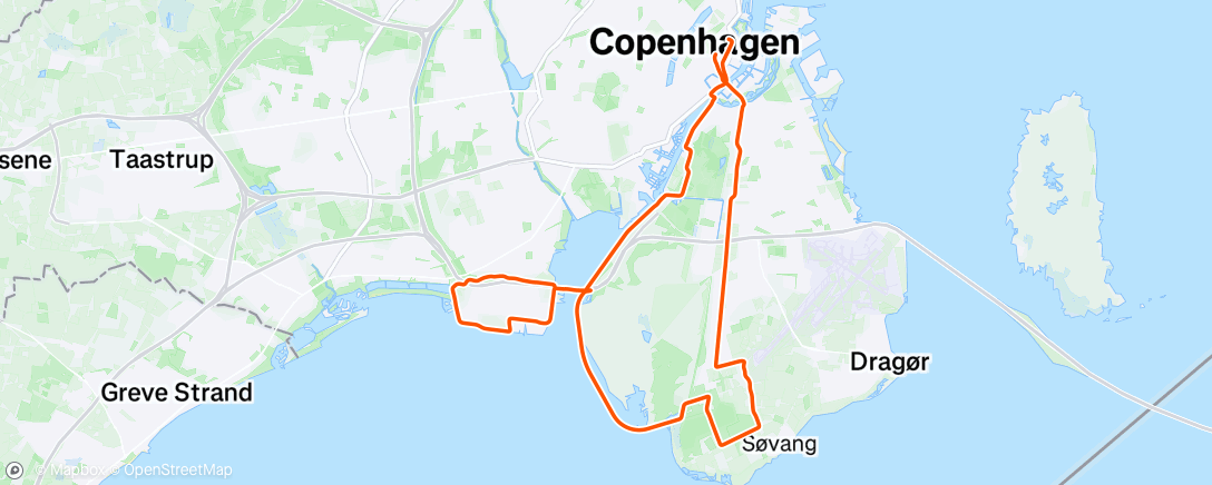Map of the activity, Afternoon Ride