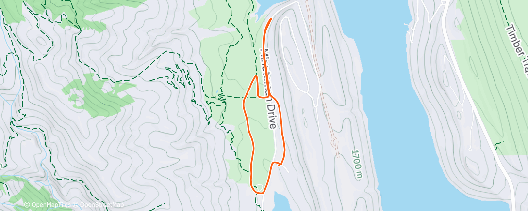 Map of the activity, Lunch Walk