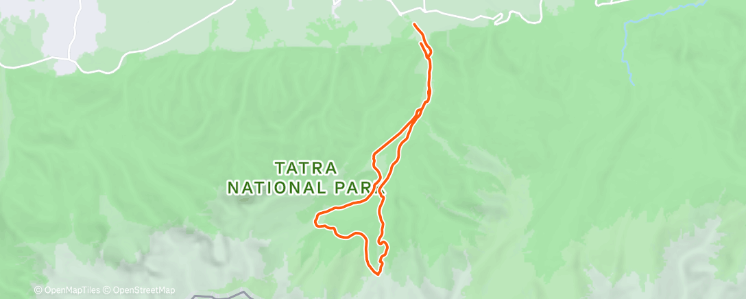 Map of the activity, Afternoon Backcountry Ski