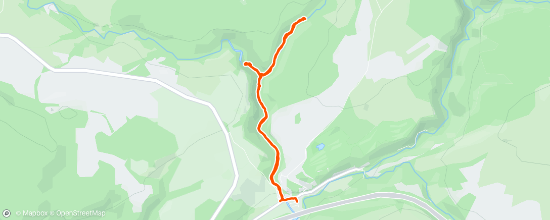 Map of the activity, Waterfall Hike