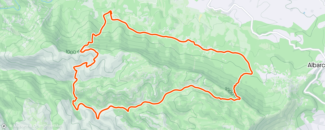 Mapa da atividade, Trail les Ermites Ulldemolins