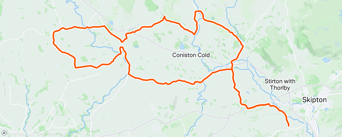 Map of the activity, 3 owls and a bat. Lovely evening ride