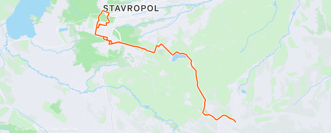 Map of the activity, Утренний велозаезд