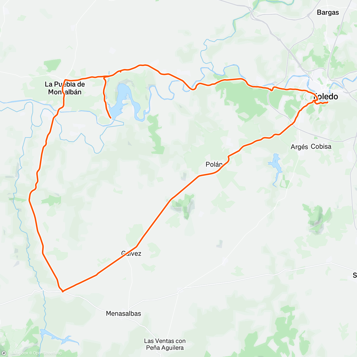 Map of the activity, Toledo.