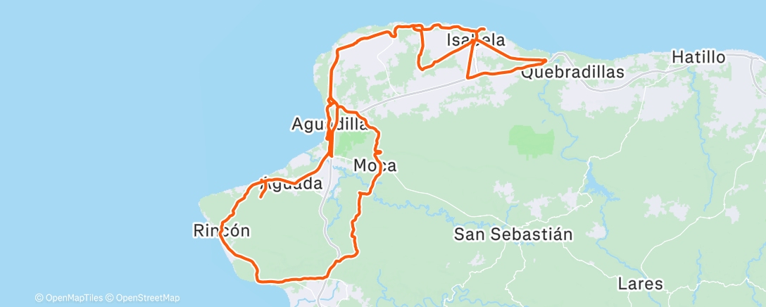 Map of the activity, Morning Ride