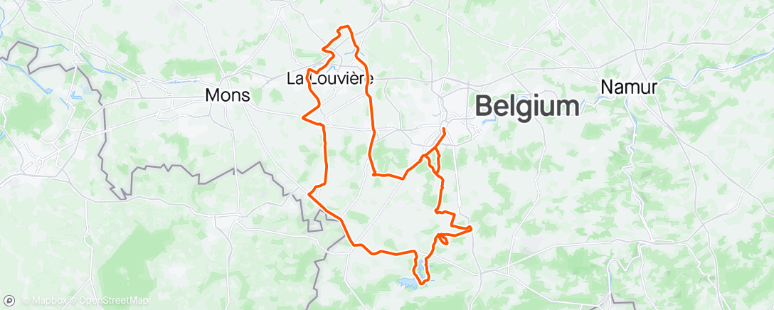 Map of the activity, Circuit De Wallonie