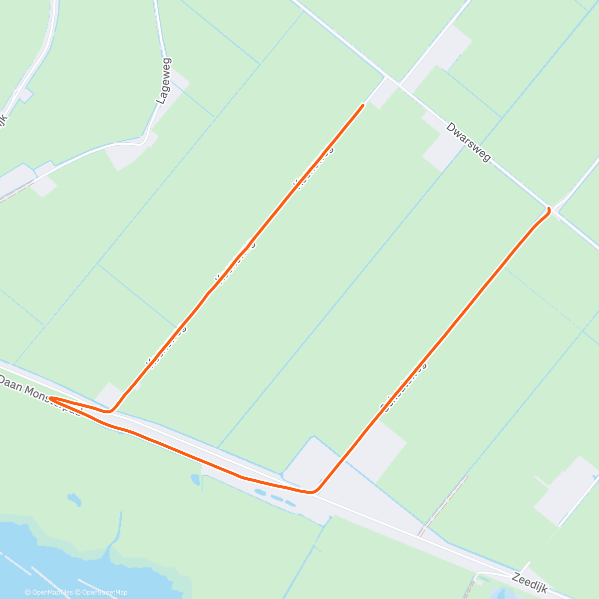 Map of the activity, Chantal & Chantal aan de wandel