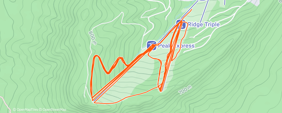 Карта физической активности (Morning Snowboard)