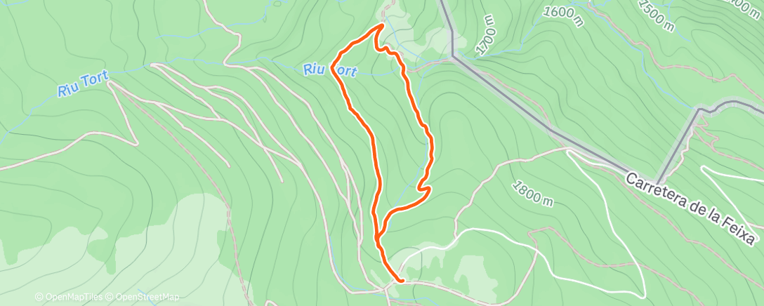 Map of the activity, Raquetes familiars per Fontanera
