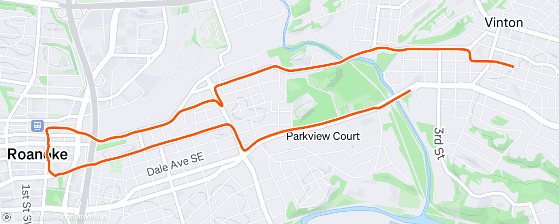 Map of the activity, same tracks