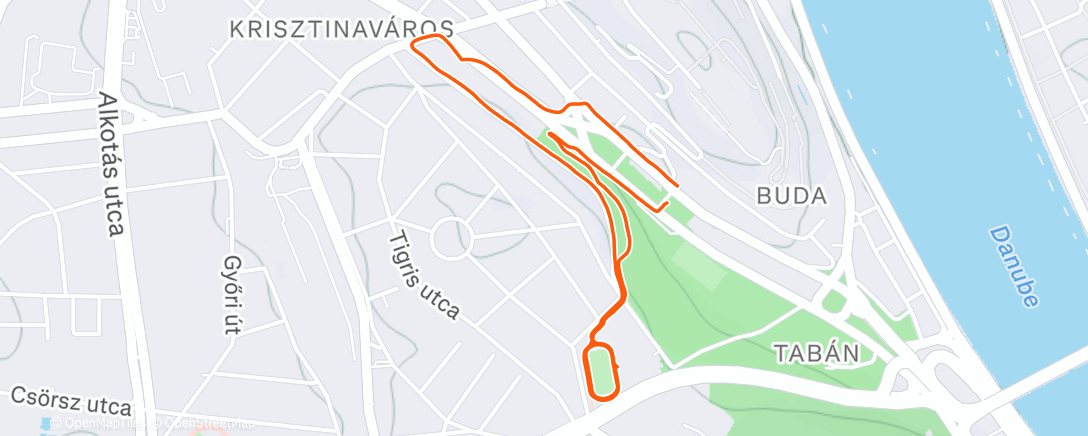 Map of the activity, Lunch Run