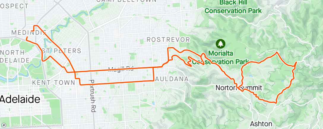 Map of the activity, Non standard shortcut Norton descent - Track 41