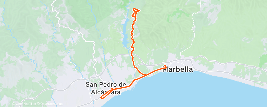 Mapa de la actividad, Lunch Gravel Ride