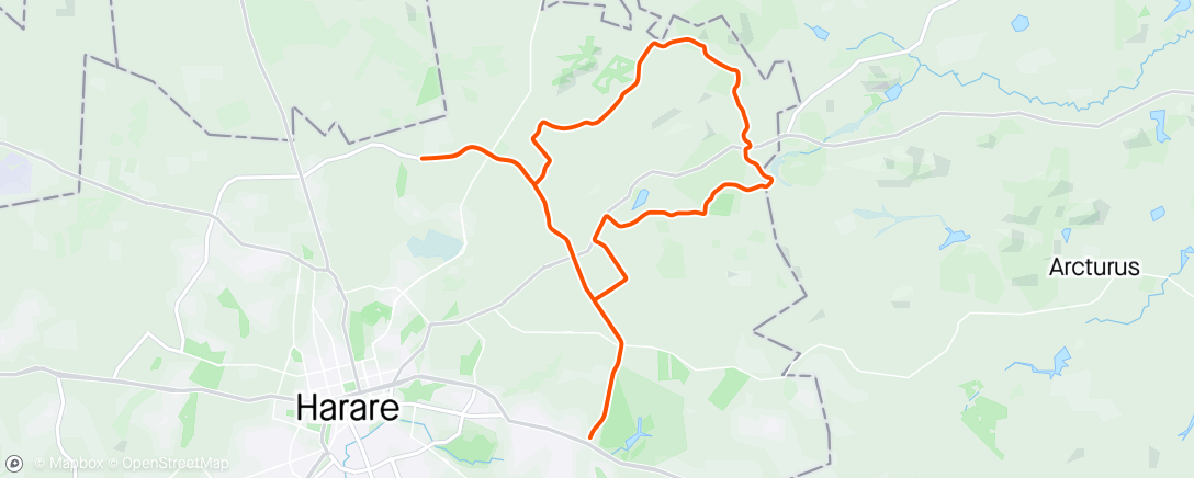 Map of the activity, Halsteds Ride.