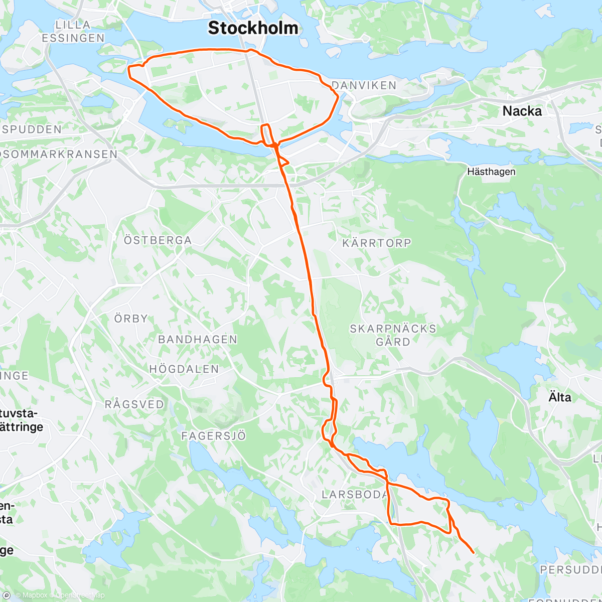 Map of the activity, Morning Run
