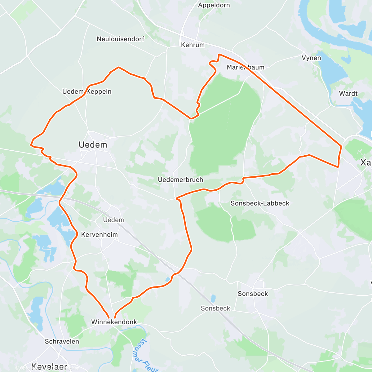 Map of the activity, Totenhügel